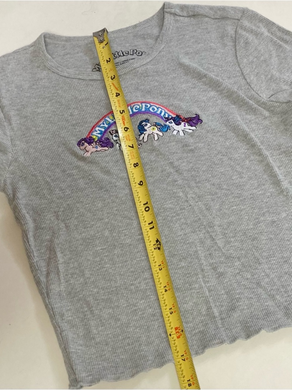 MLP Embroidered Gray Top - Picture 7 of 7